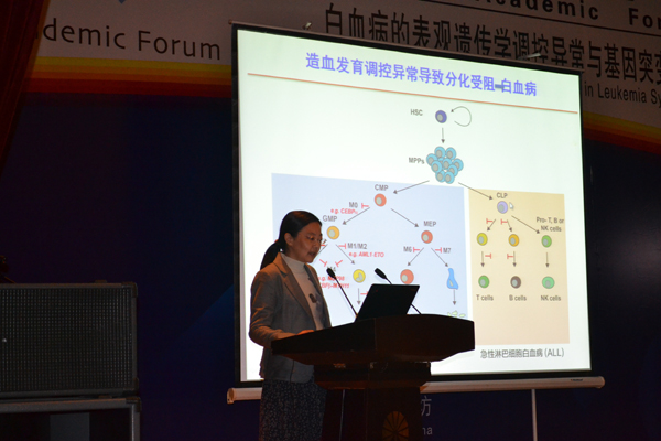 上海交通大学医学院附属瑞金医院王侃侃研究员作报告 上海交通大学医学院附属瑞金医院王侃侃研究员作报告